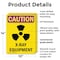 Signmission Radiation & Laser Sign, 14 in H x 10 in W, Plastic, Rectangle OS-2PACK-CR-P-1014-V-10281 - alternate 3